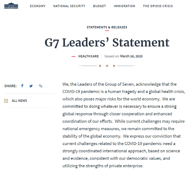 G7 Statement