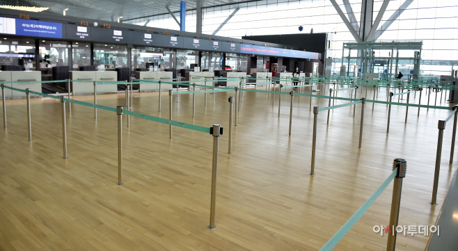 [포토] 조용한 인천공항 출국장