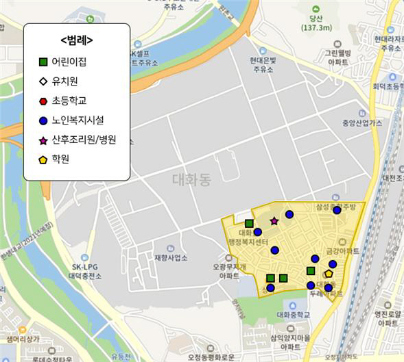 대상지역 현황 및 구역 지정도