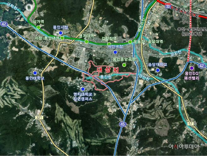 남동 사업 대상지 위치도