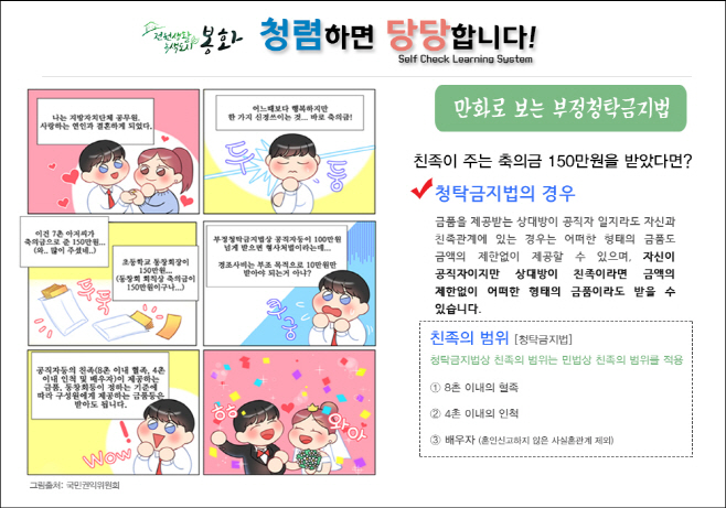 봉화군, 청렴 자가학습시스템 사진 (1)