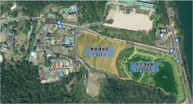 동구 위치도