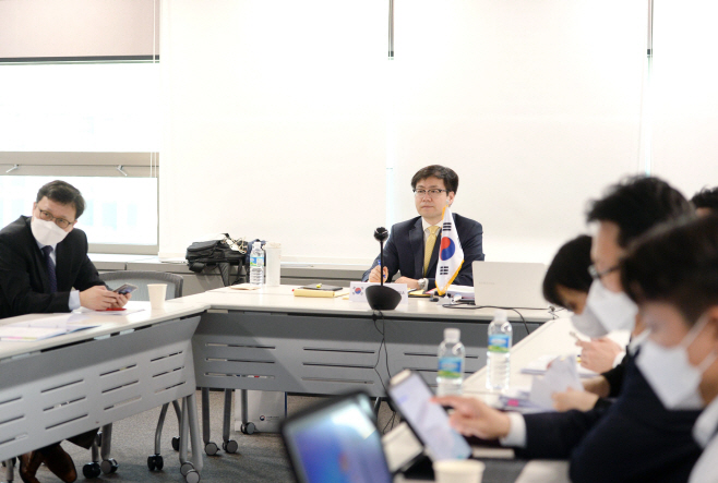 인사말 하는 여한구 통상교섭실장<YONHAP NO-2699>