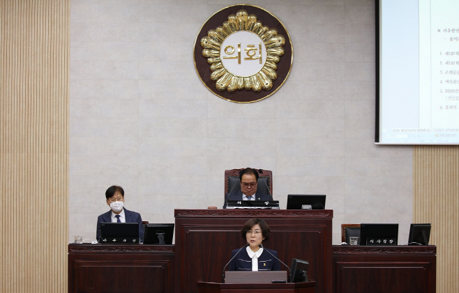 김보라 안성시장 추가경정예산 협조 요청