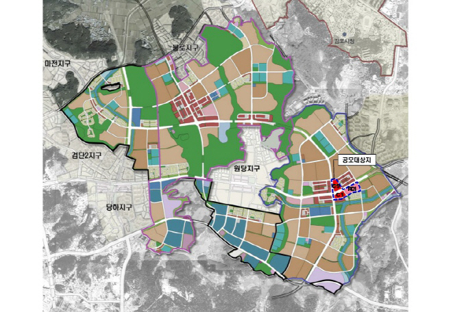 검단1단계 역세권 개발 민간사업자 공모_위치도