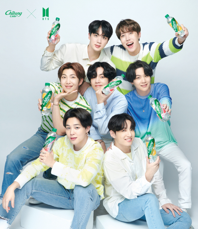 칠성사이다 X BTS 이미지