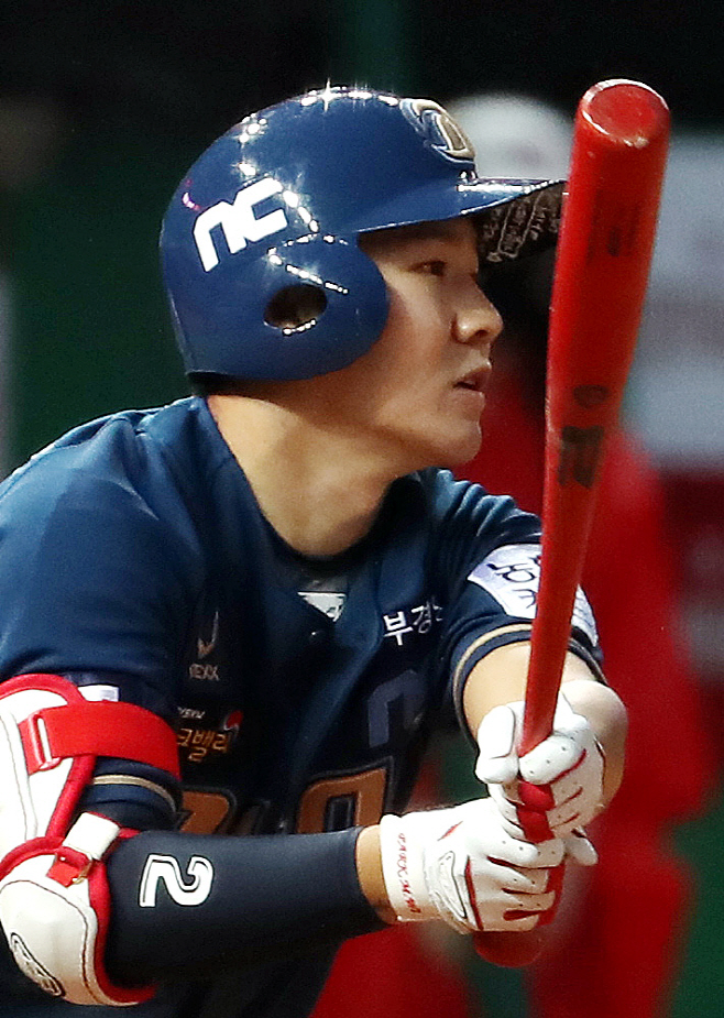 NC 박민우 1타점 2루타<YONHAP NO-4185>