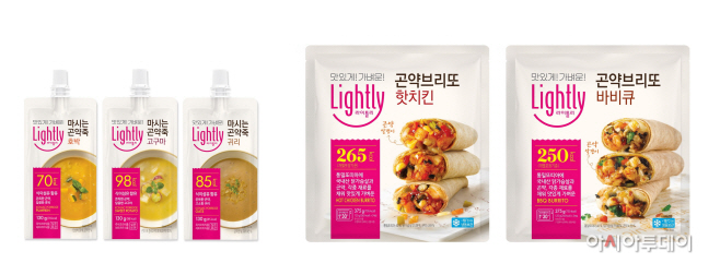 라이틀리_마시는 곤약죽 3종 및 곤약브리또 2종