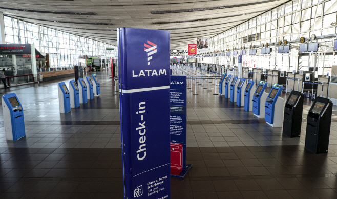 Virus Outbreak Chile - Latam Airlines Bankruptcy