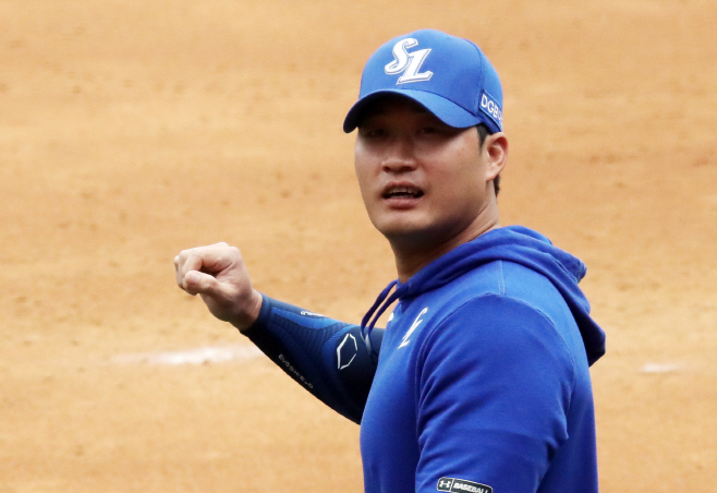 오승환, '반갑습니다'<YONHAP NO-5518>