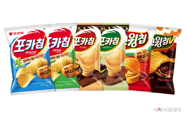 [오리온 사진자료] 오리온 포카칩, 스윙칩 제품 이미지