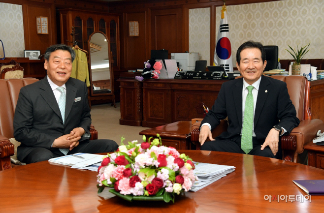 가세로 태안군수, 정세균 총리 만나 지역현안 건의