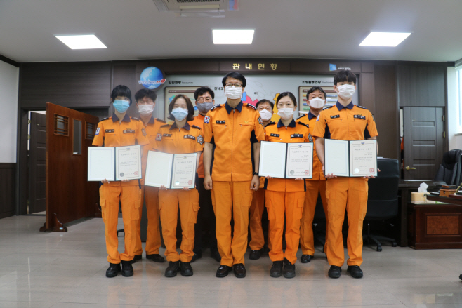 안성소방서, 생명 구한 구급대원 하트세이버 수여