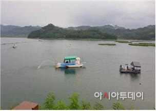 녹조방제 훈련장면