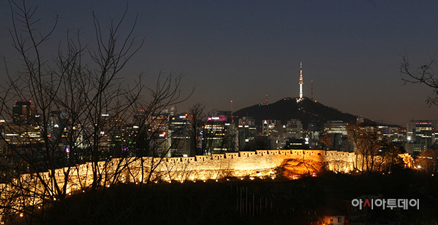 인왕산 사직공원 부근 수정
