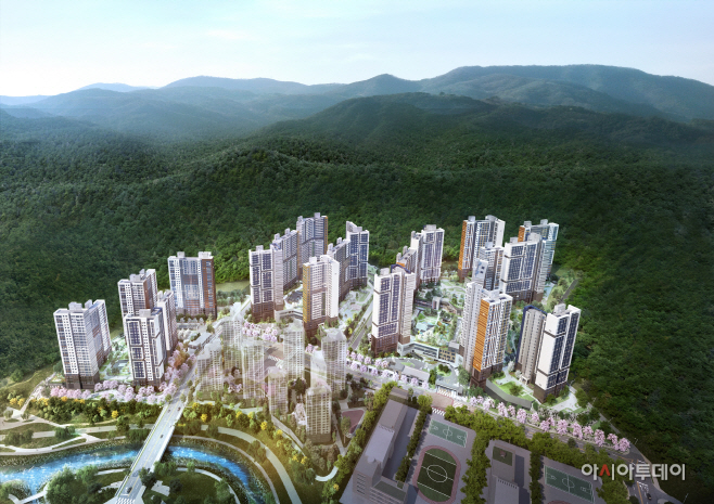 사송 더샵 데시앙 2차 통합조감도