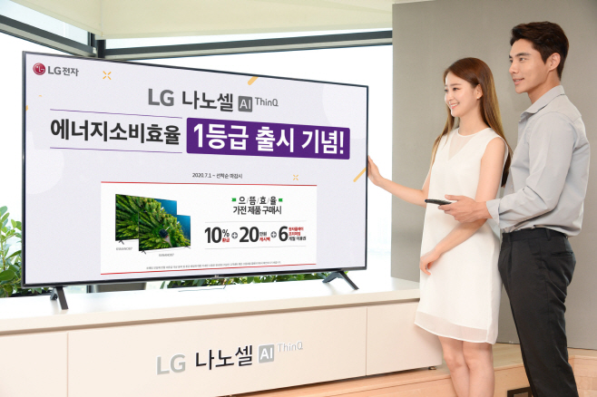 [사진2] LG전자, 에너지 소비효율 1등급 'LG 나노셀 TV' 출격