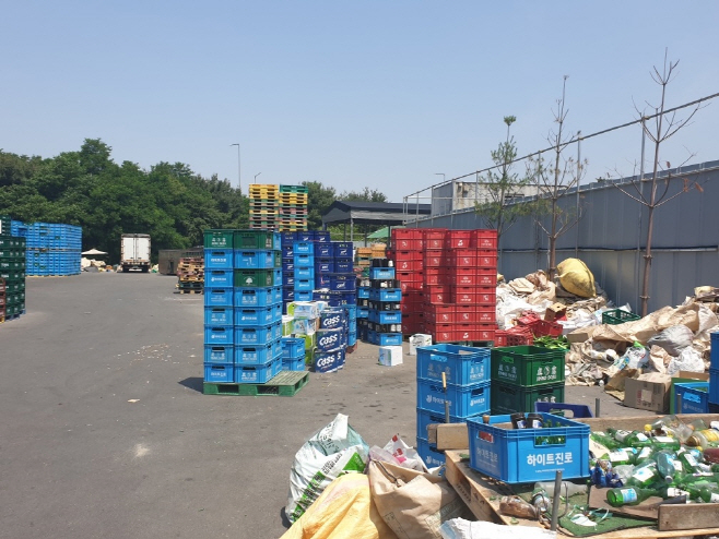 적발된 불법폐기물사업장 모습