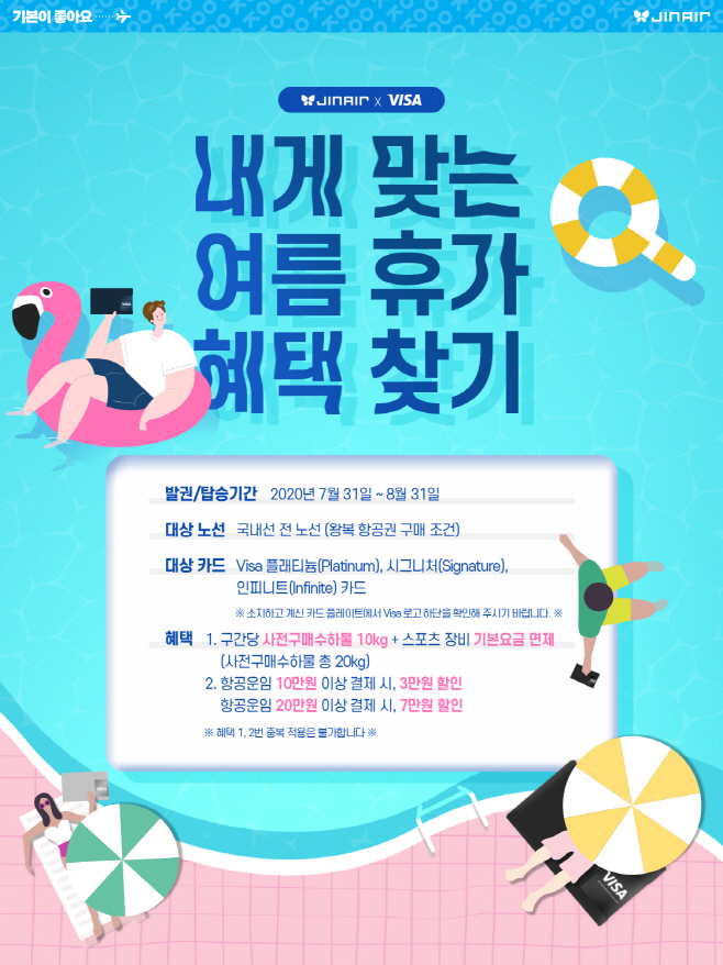 진에어, 여름 휴가철 국내 여행객 위한 제휴 이벤트 실시