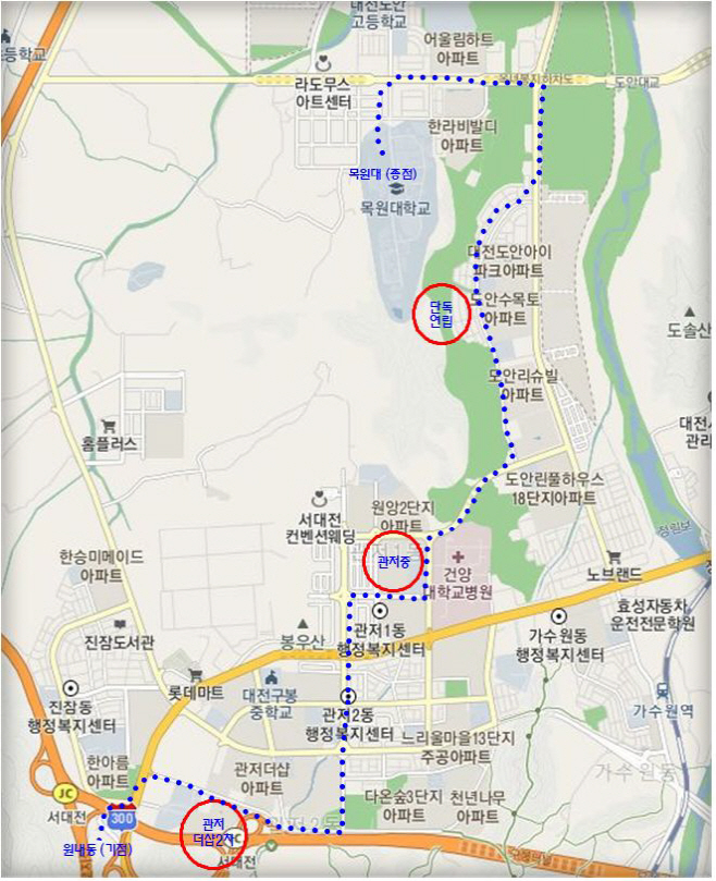 노선신설안내도