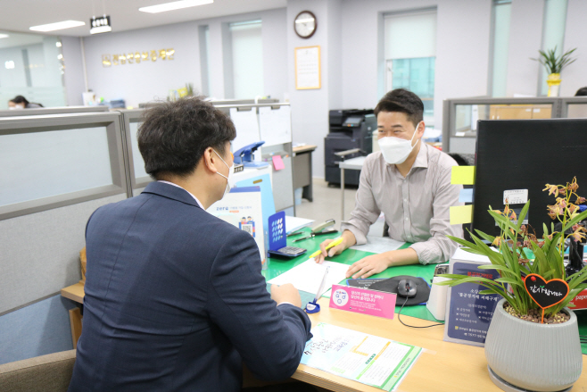 전남신용보증재단 접수현장