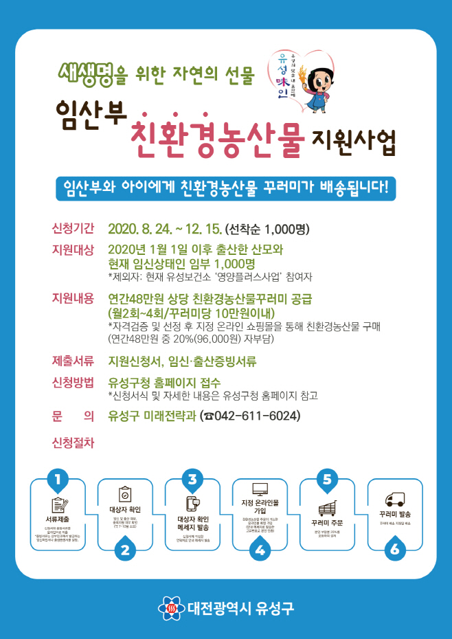 임산부 친환경농산물 지원사업 안내