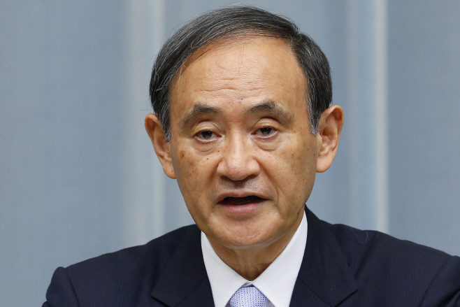 Japan Succeeding Abe <YONHAP NO-3941> (AP)