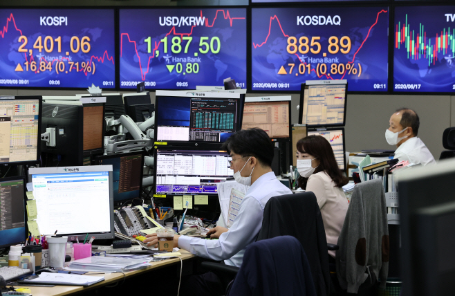 코스피 상승 출발<YONHAP NO-1349>