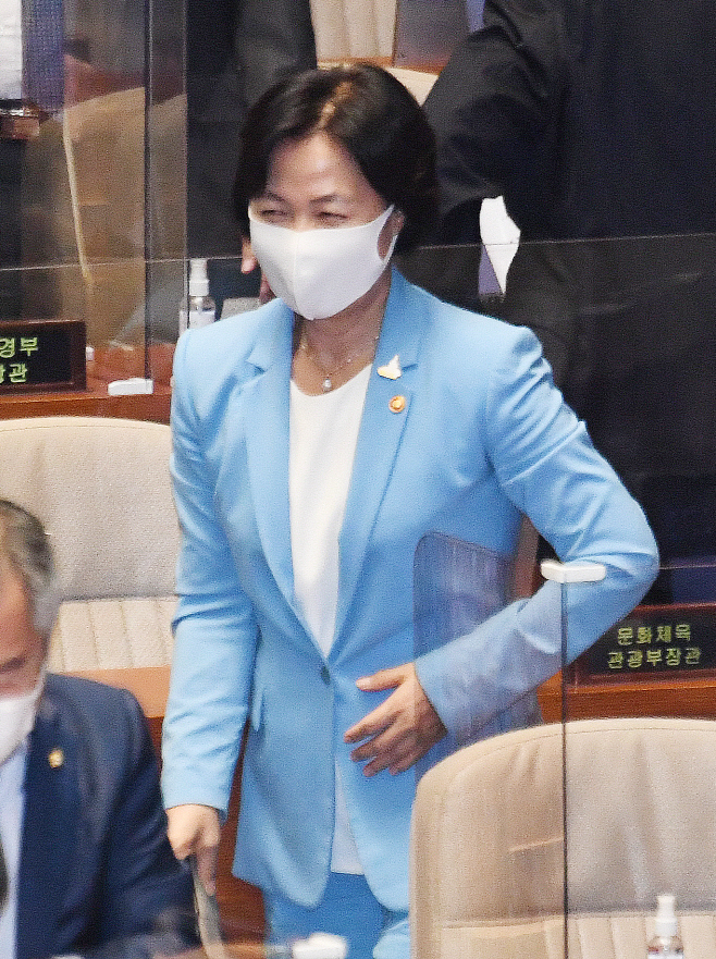 본회의장 떠나는 추미애