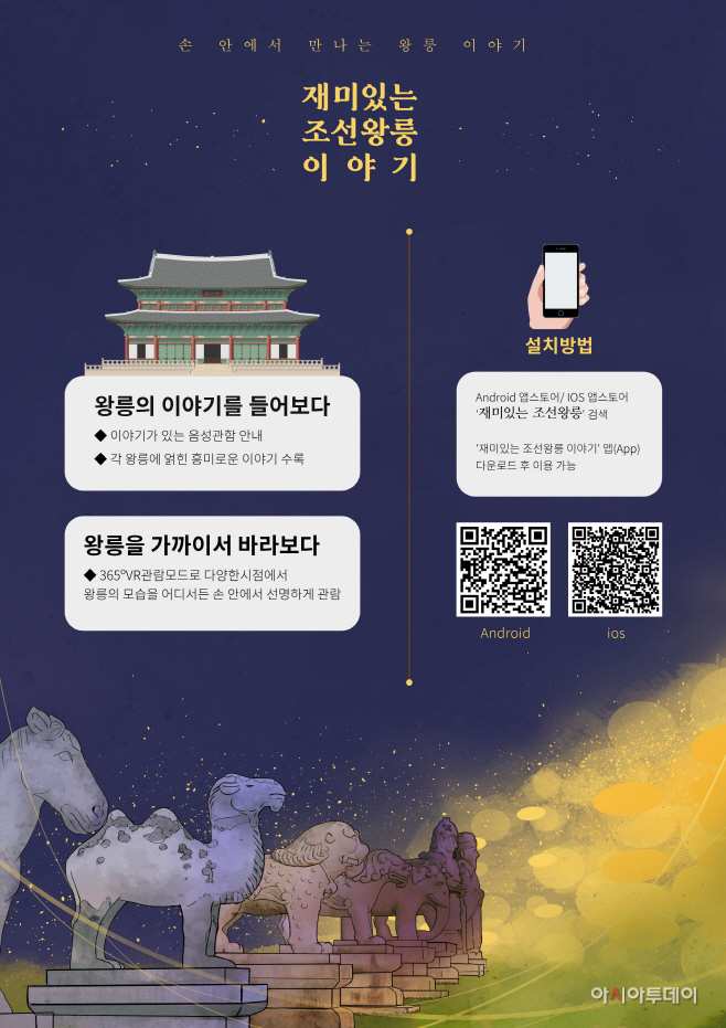 '재미있는 조선왕릉'앱 다운받고 문화혜택 누리자