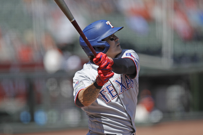 Rangers Giants Baseball <YONHAP NO-0759> (AP)