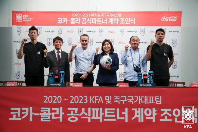 한국 코카콜라, 2023년까지 축구대표팀 공