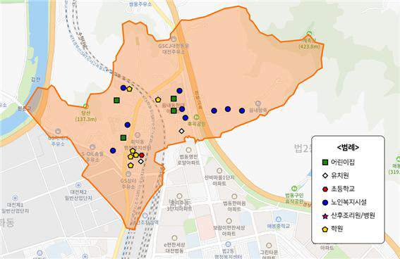 대상지역 현황 및 구역 지정도