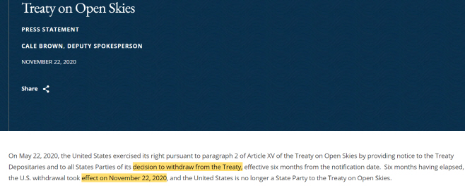 Open Skies Treaty