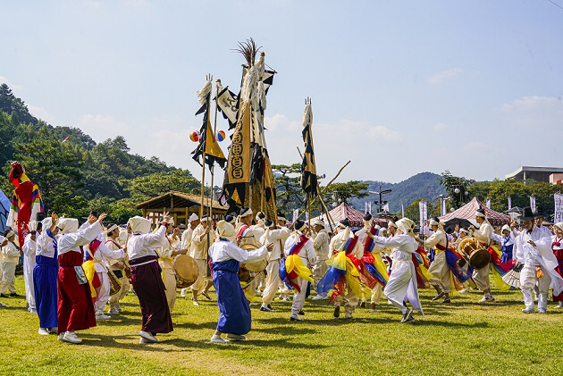 대전 효문화뿌리축제 농악 장면