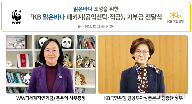 (보도사진) KB맑은바다금융상품 기부금 전달