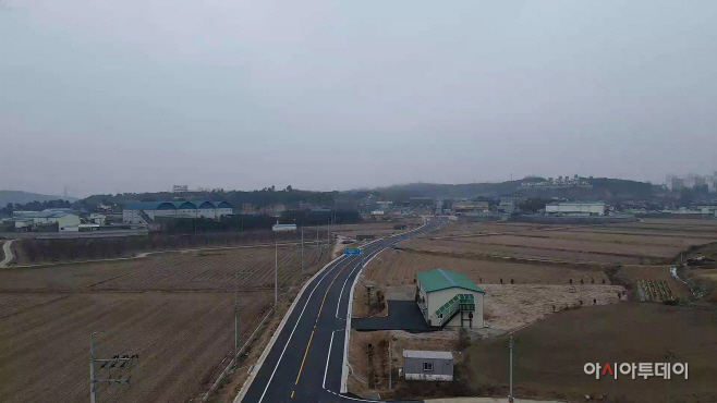 초지~장평간 시도20호선 확포장 완료 '