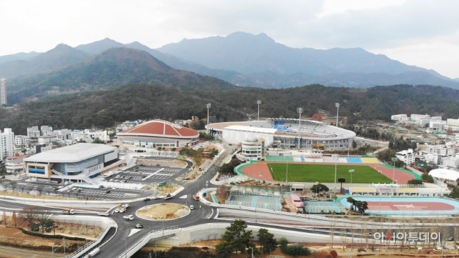 구미 시민운동장 전경