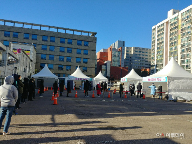 군포시 임시선별검사소(산본보건지소 옆 행복2주차장)
