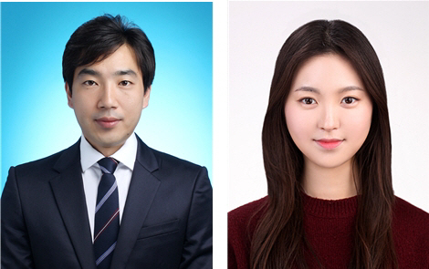 제약공학과 이세중 교수(왼쪽)와 석사과정 김지윤 학생(오른쪽)