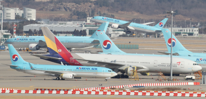 아시아나항공 인수에 속도내는 대한항공<YONHAP NO-3579>