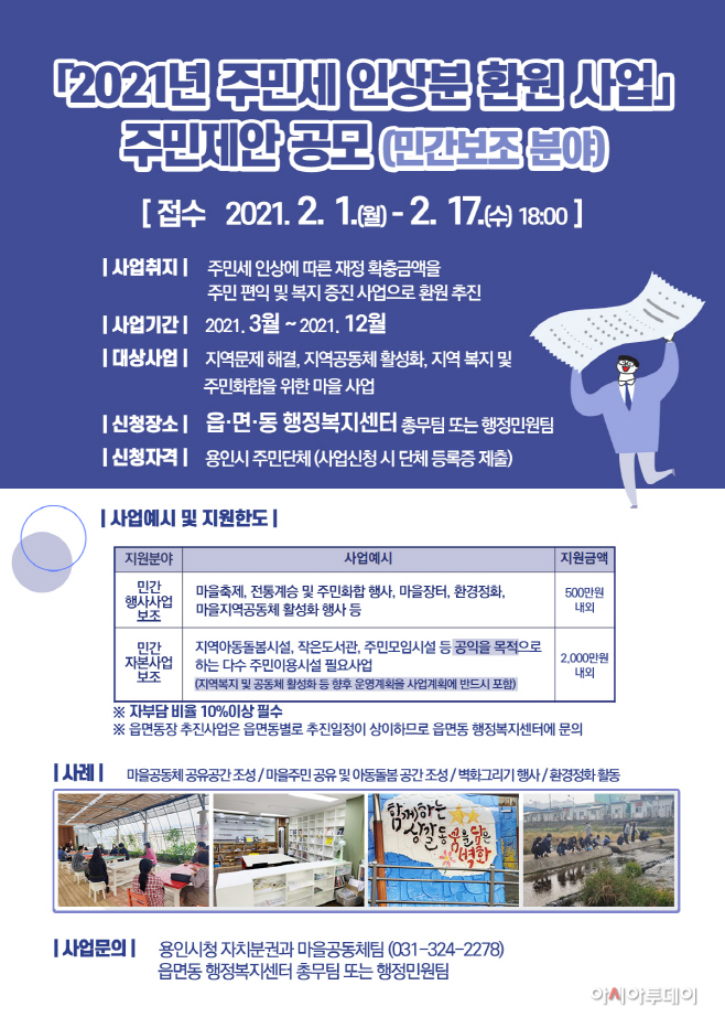 주민세 인상분 환원 사업