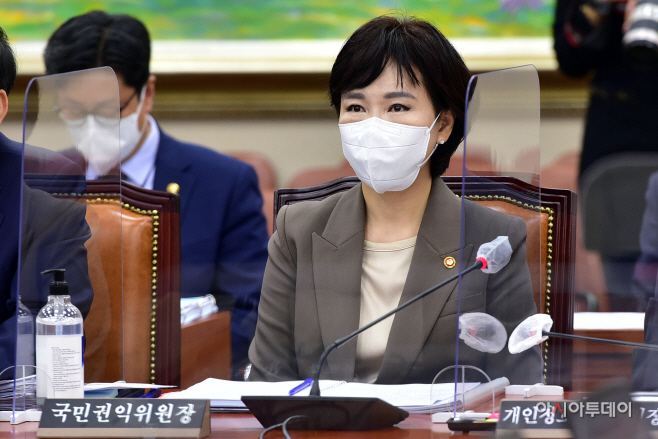[포토] 전현희 국민권익위원장 정무위 종합감사 출석