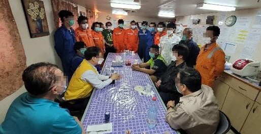 주이란대사관 현장지원팀, 한국케미호 승선 영사접견