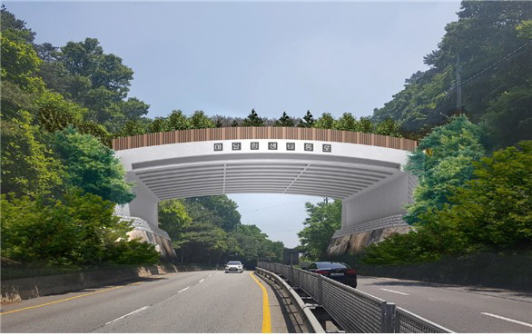 대전-옥천간 마달령 생태통로 조감도