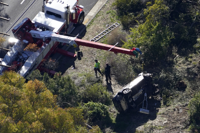 Tiger Woods Vehicle Crash <YONHAP NO-1577> (AP)
