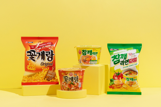 오뚜기 꽃게랑면 빙그레 참깨라면타임