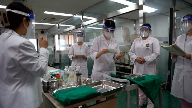 동국대학교 간호학과 실습 모습 1