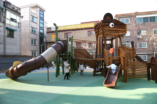 해오라기 어린이공원 정비 모습