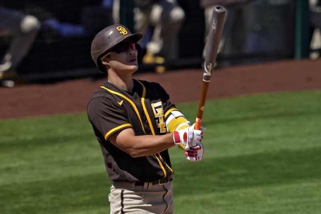 Padres Angels Baseball <YONHAP NO-1302> (AP)